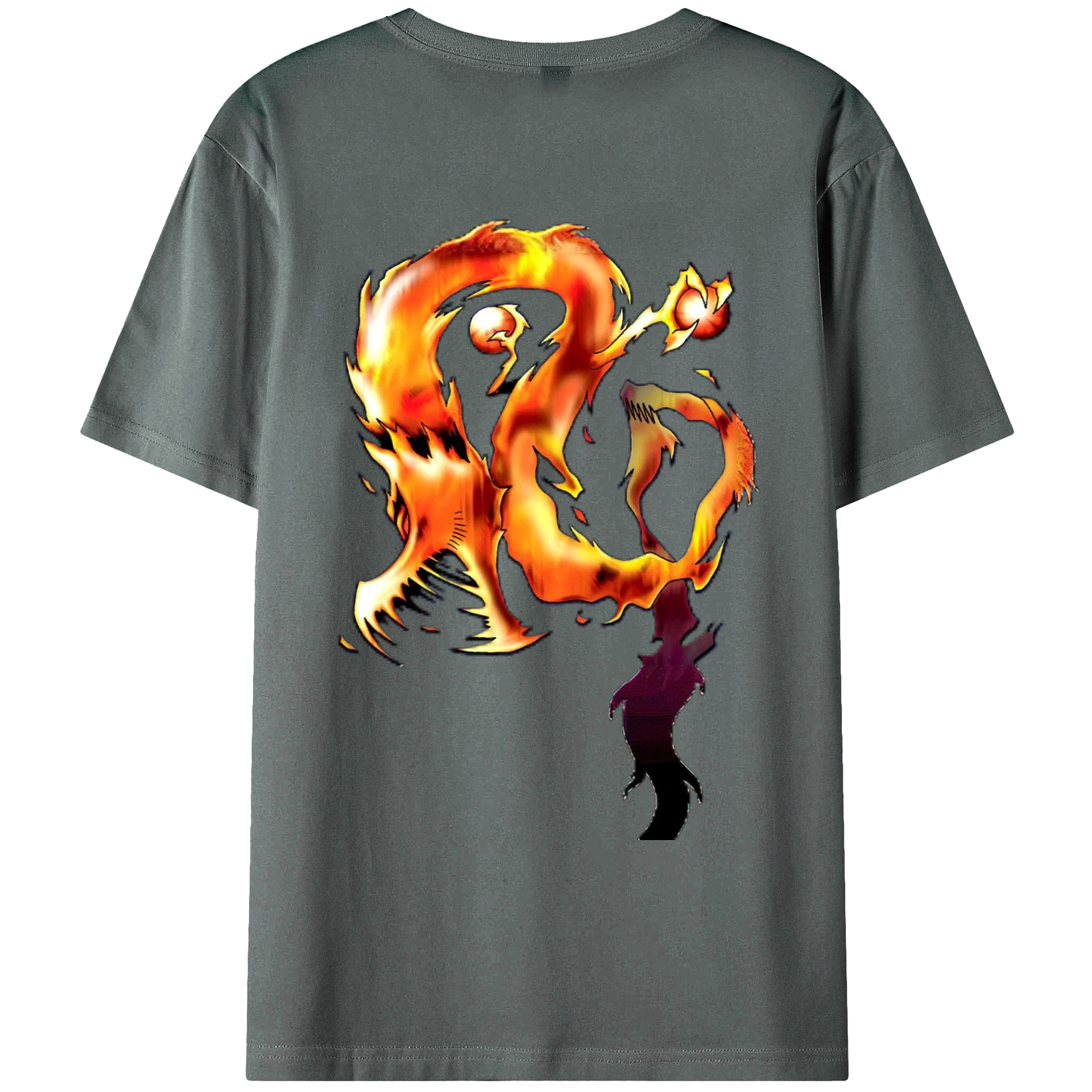 （画像用） 遊☆戯☆王 Yu-Gi-Oh! 綿100％ メンズ半袖Tシャツ（バックプリント） 通気性